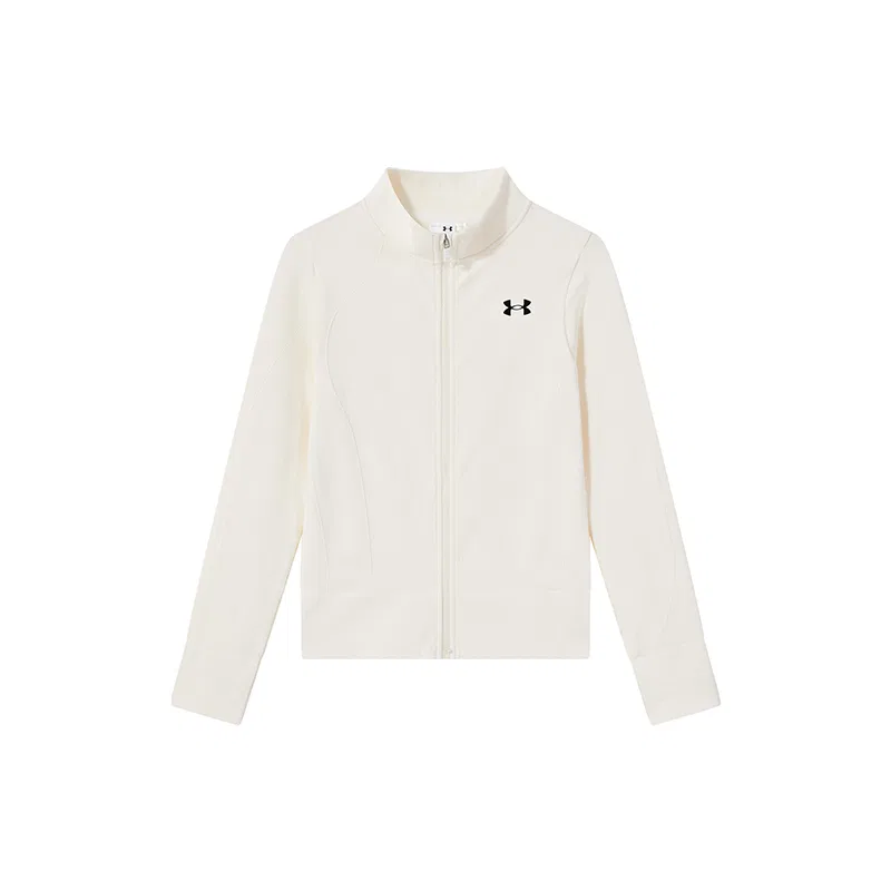 Детское худи с воротником-стойкой Cream White Under Armour