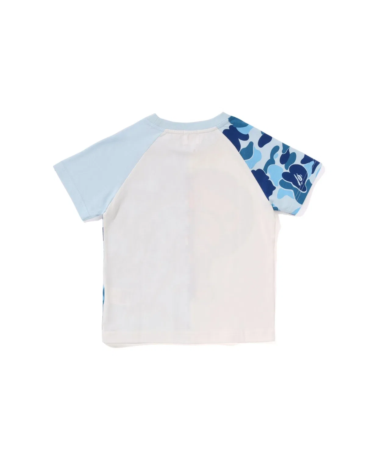Детская футболка с коротким рукавом с принтом ABC CAMO SHARK MILO TEE A BATHING APE, Зеленая — фото 3