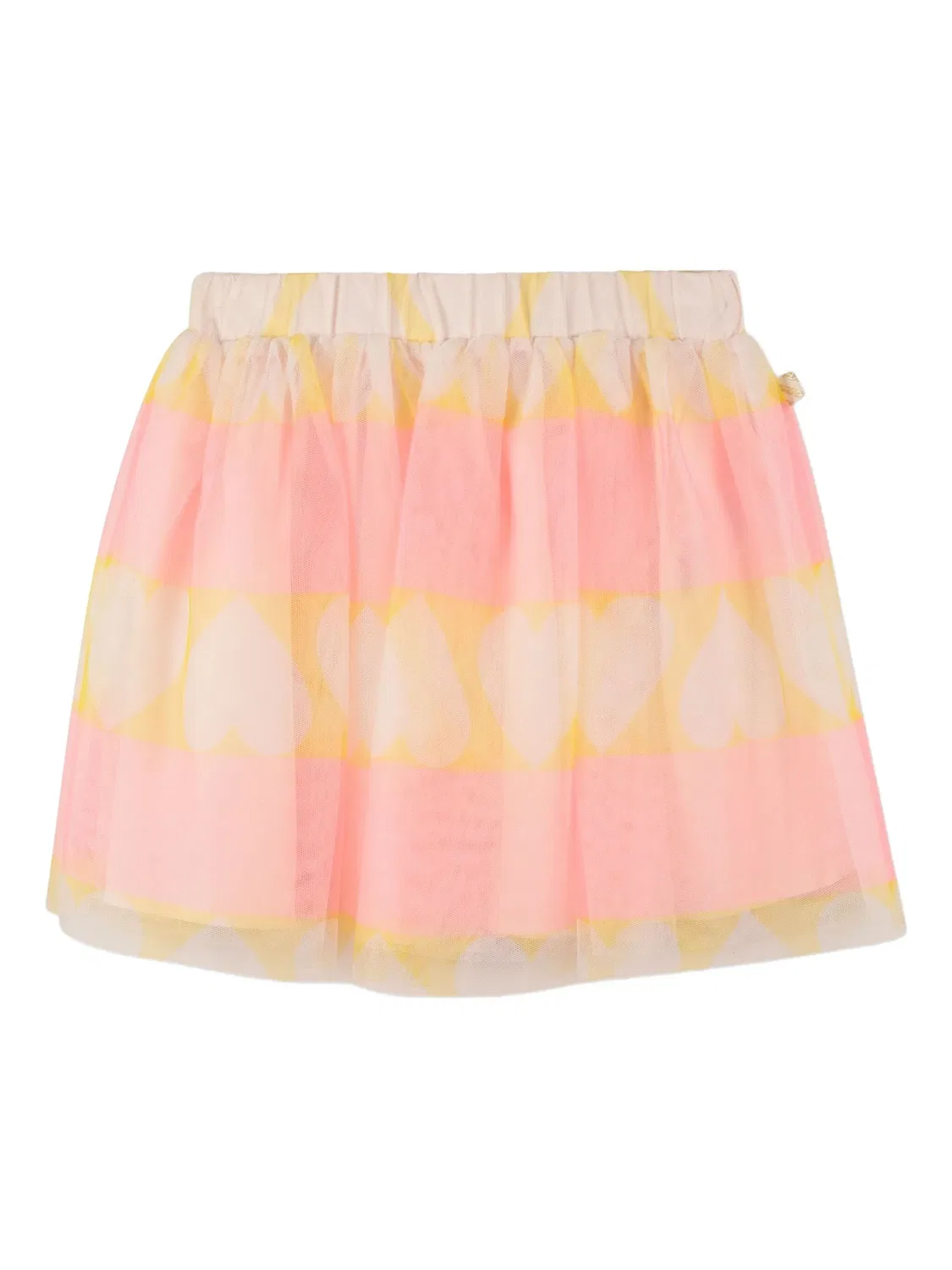 Юбка из тюля с сердечками Billieblush, розовый