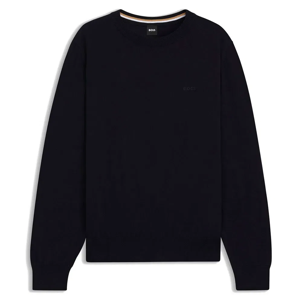 Мужской свитшот с круглым вырезом Upacas 10277287 BOSS, Black
