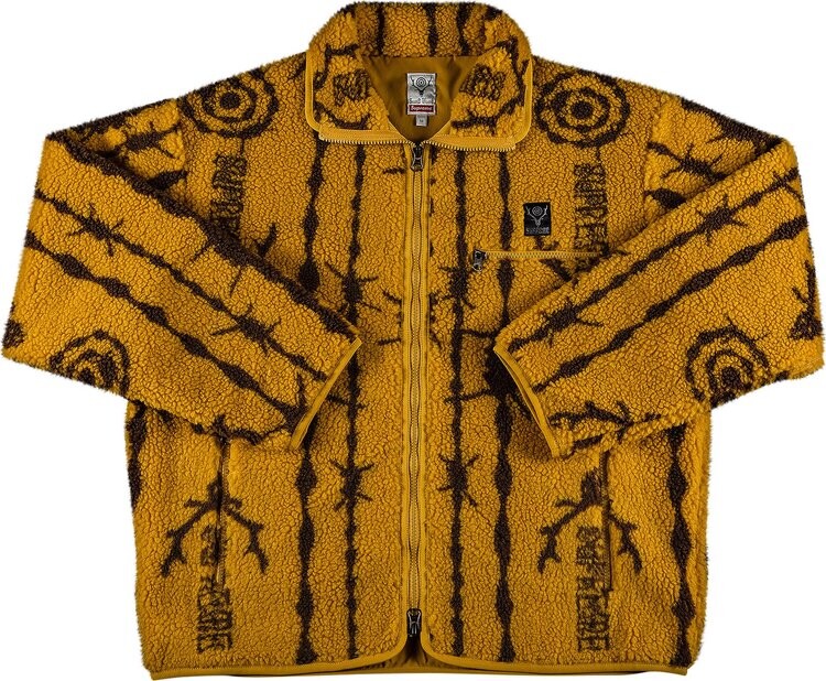 

Куртка Supreme x SOUTH2 WEST8 Fleece Jacket 'Mustard', желтый