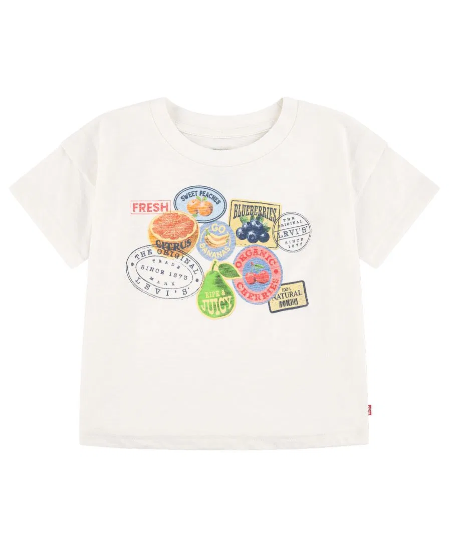Футболка с коротким рукавом и принтом Fruit Stickers Levi's, White