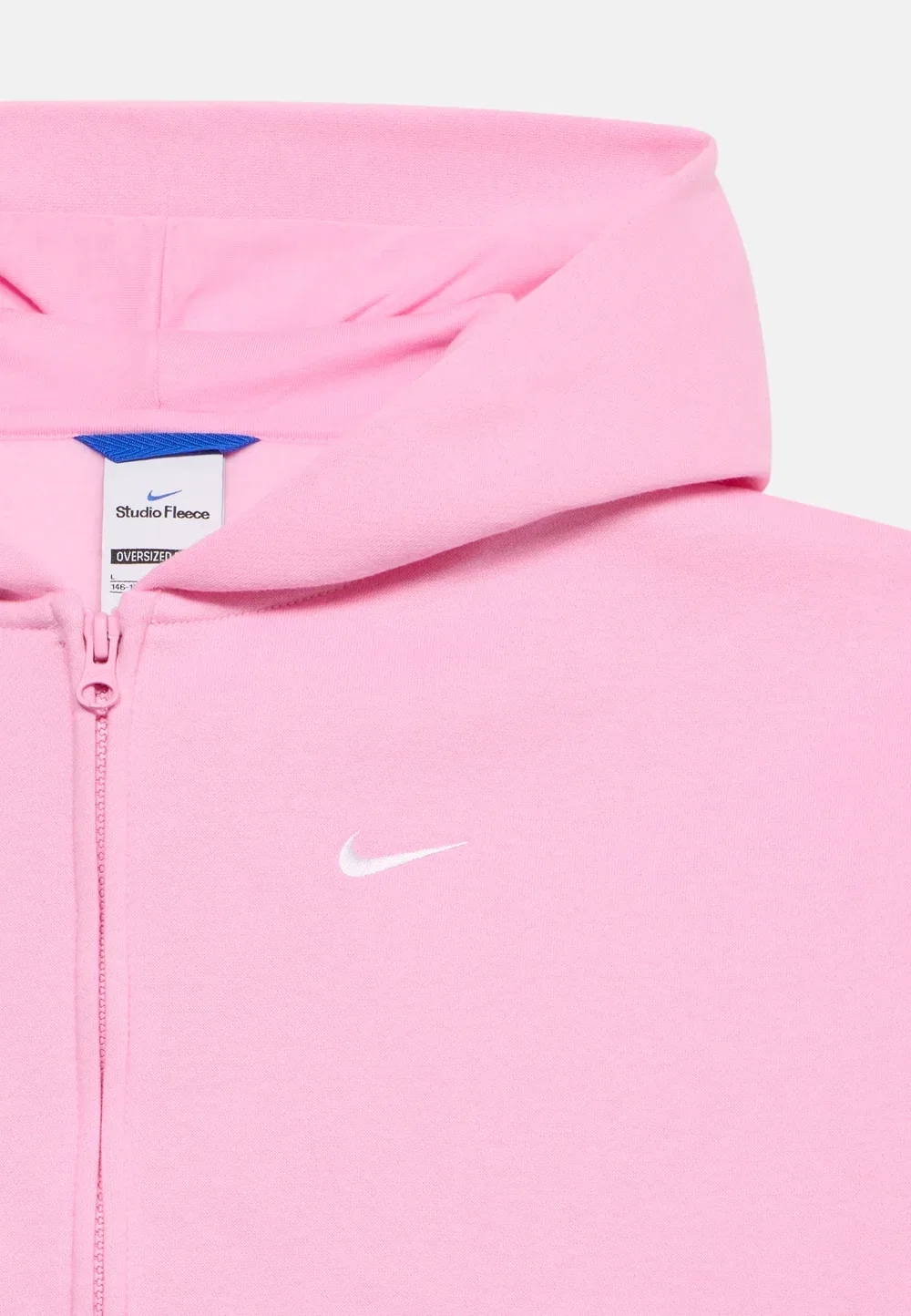 Студия - толстовка на молнии Nike Sportswear, Pink Rise/White — фото 4