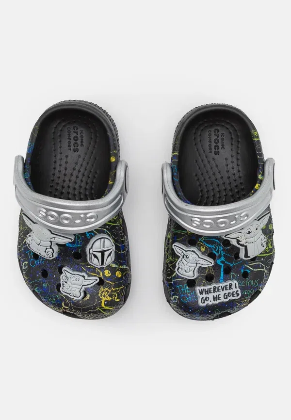 Детские мюли Crocs, черный — фото 4
