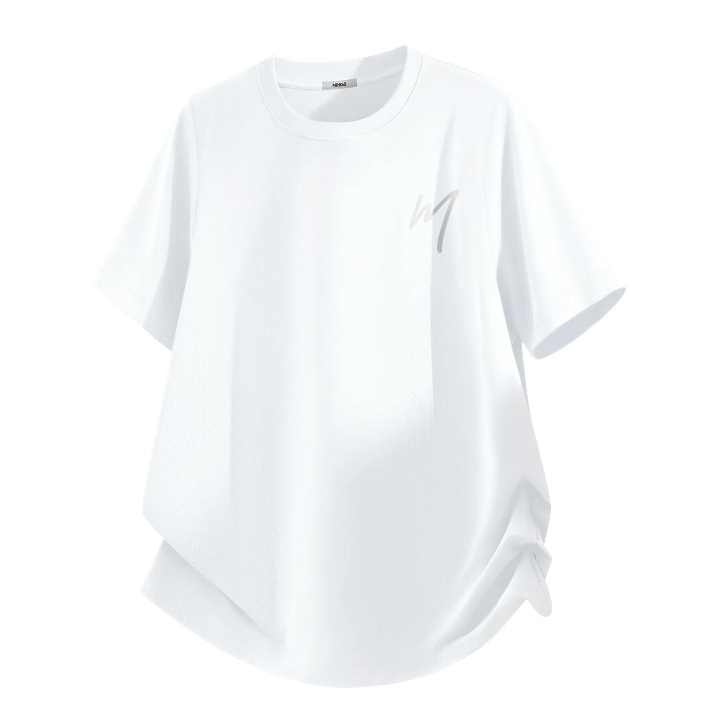 Детская футболка с круглым вырезом [Ice Silk Quick Dry]White MINISO, Ice Silk Quick Dry White