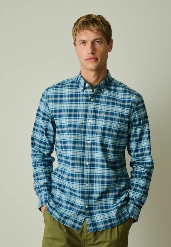 Рубашка с клетчатым принтом Shirt Next, синий