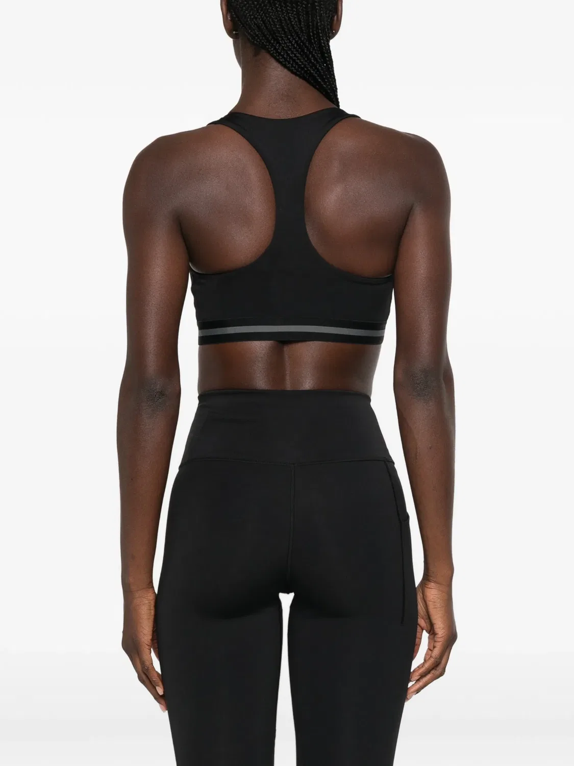 Спортивный бюстгальтер с логотипом Calvin Klein, черный — фото 4