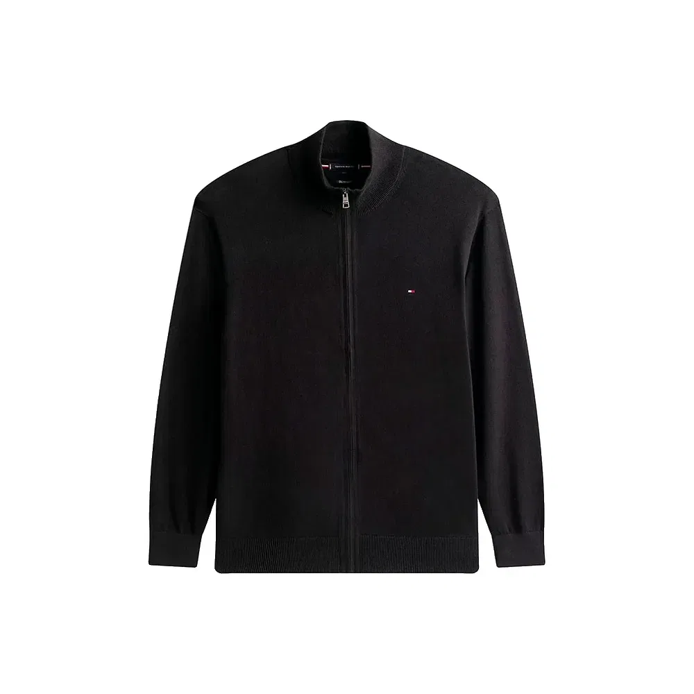 Мужской свитер на полной молнии с длинным рукавом Tommy hilfiger, Black — фото 3