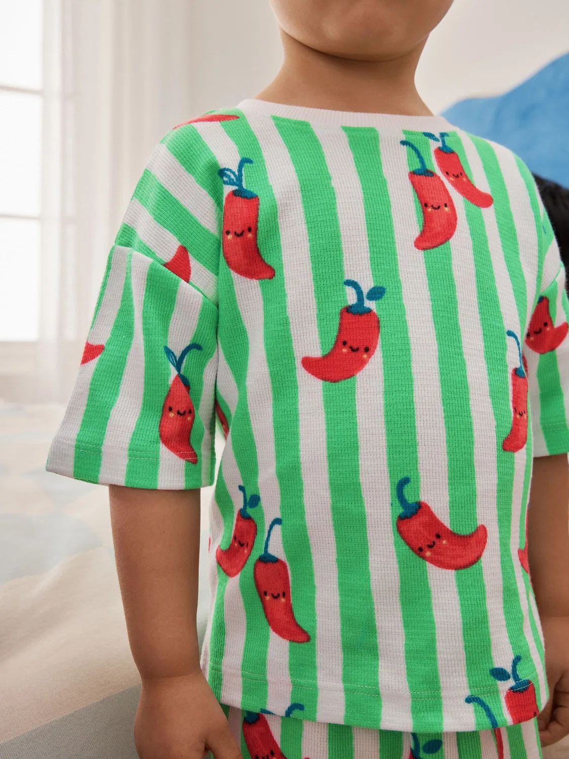 Пижама короткая 3 шт., Lobster & Chilii Seaside Next, синий/зеленый/красный/белый — фото 4