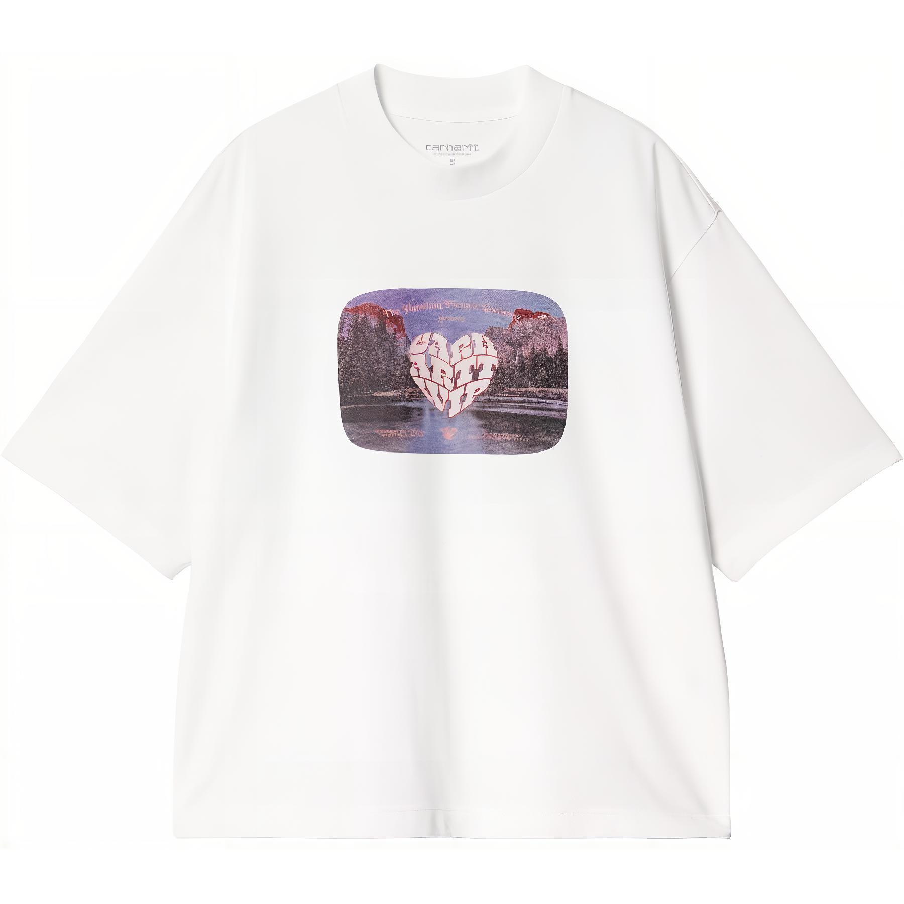 

Carhartt WIP Женская футболка W' S/S белая, Белый, Carhartt WIP Женская футболка W' S/S белая