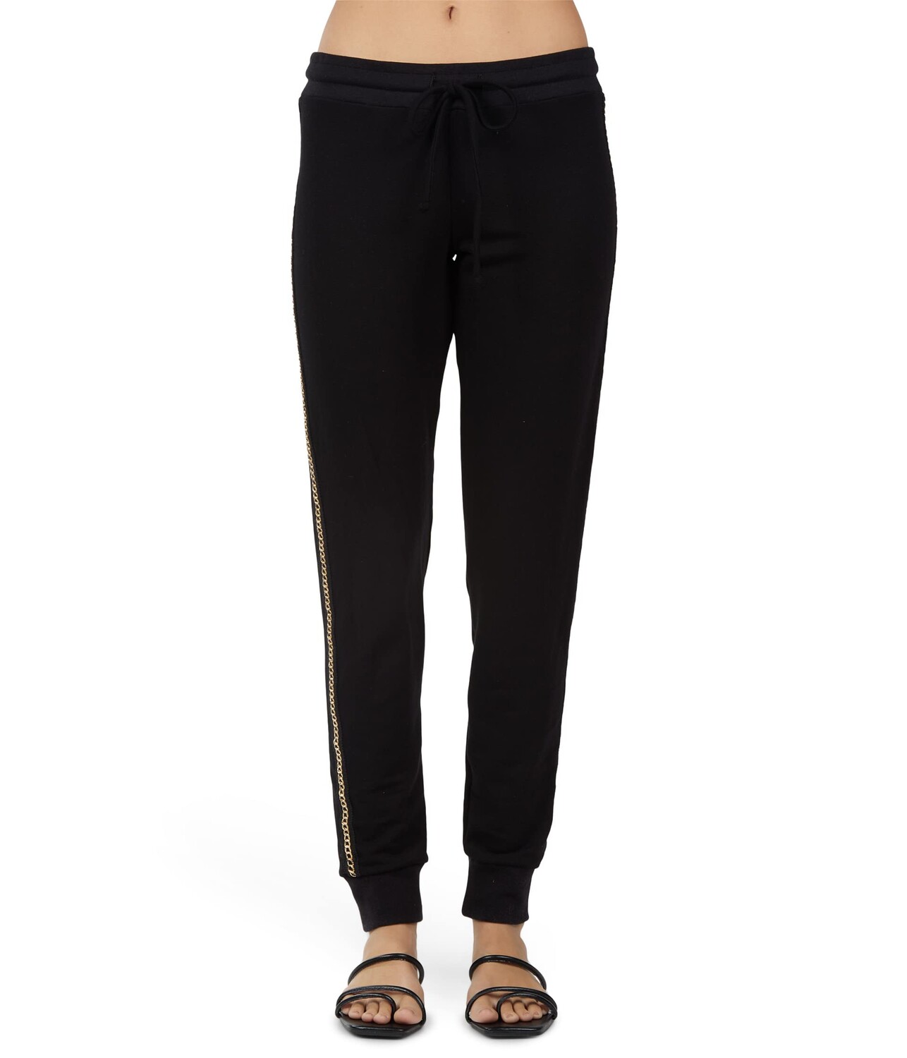 

Брюки Michael Lauren, Jamaica Lounge Pants w/ Chain Tape, Черный, Брюки Michael Lauren, Jamaica Lounge Pants w/ Chain Tape