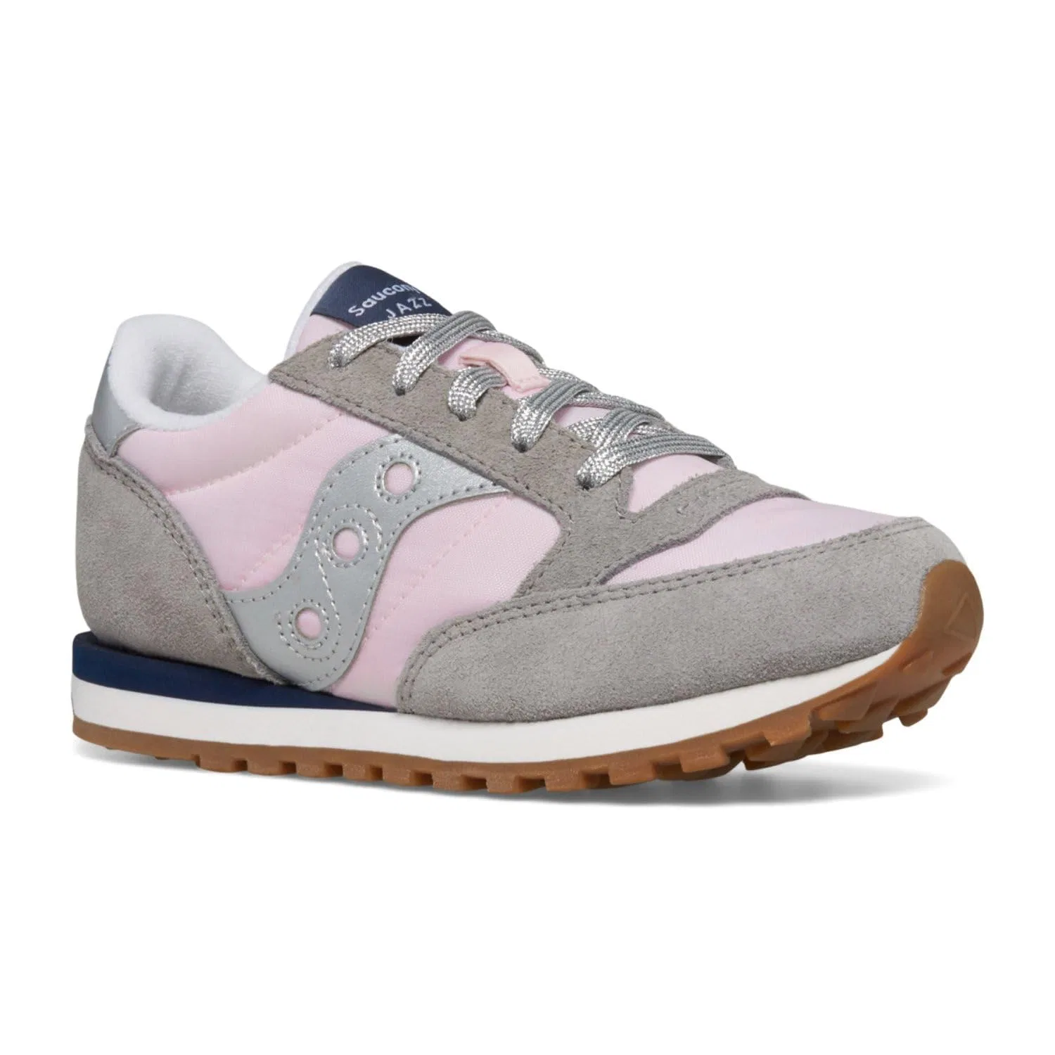 Детские кроссовки для мальчиков с замшевым верхом Jazz Original Saucony, Silver Gray Blush