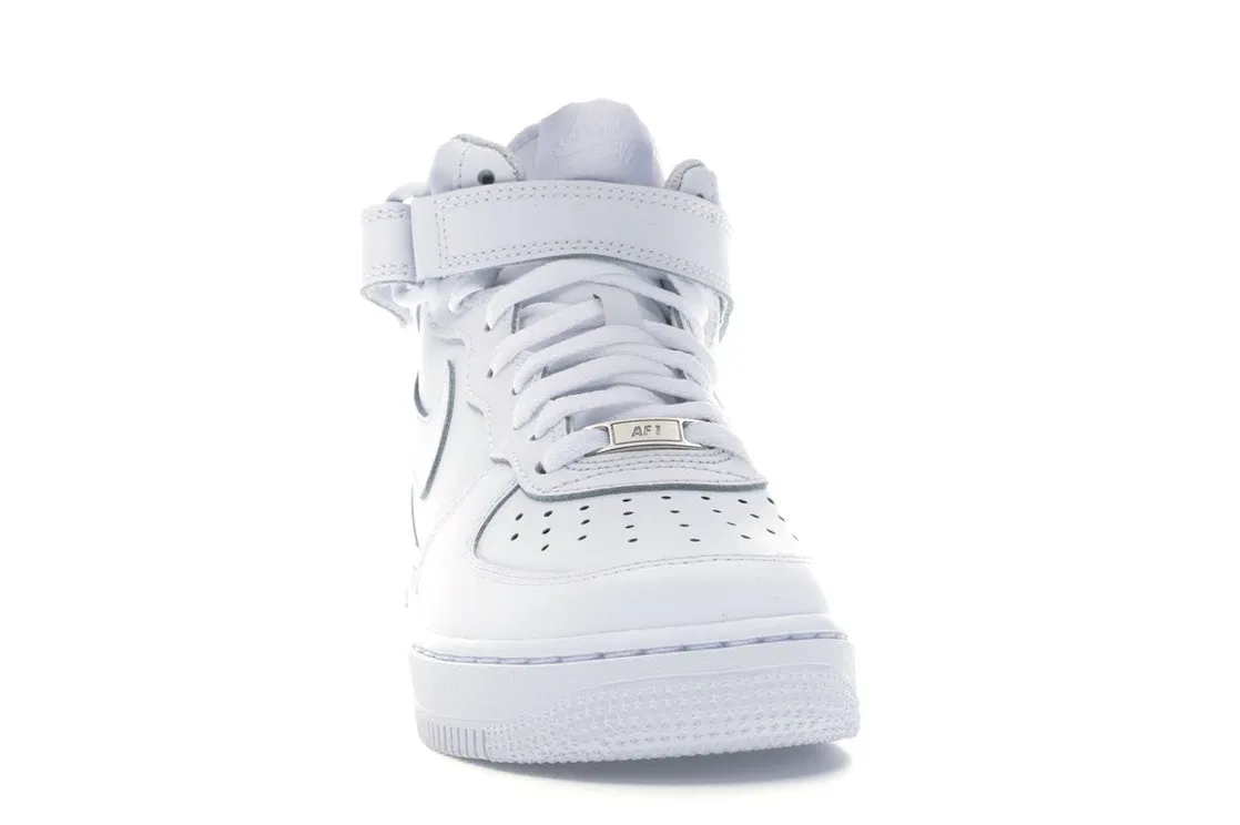 Детские кроссовки для активного отдыха Nike Air Force 1 Mid, White/White — фото 2