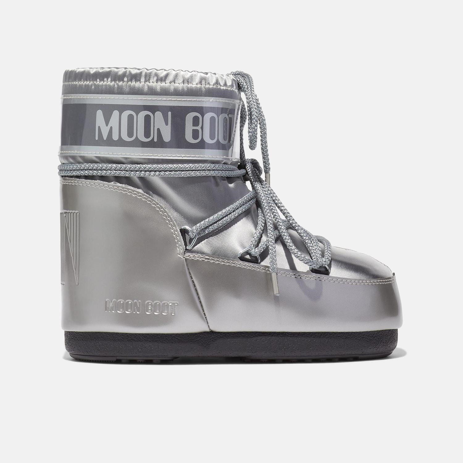 Ботинки Moon Boot Icon Low Glance Satin, серебристый