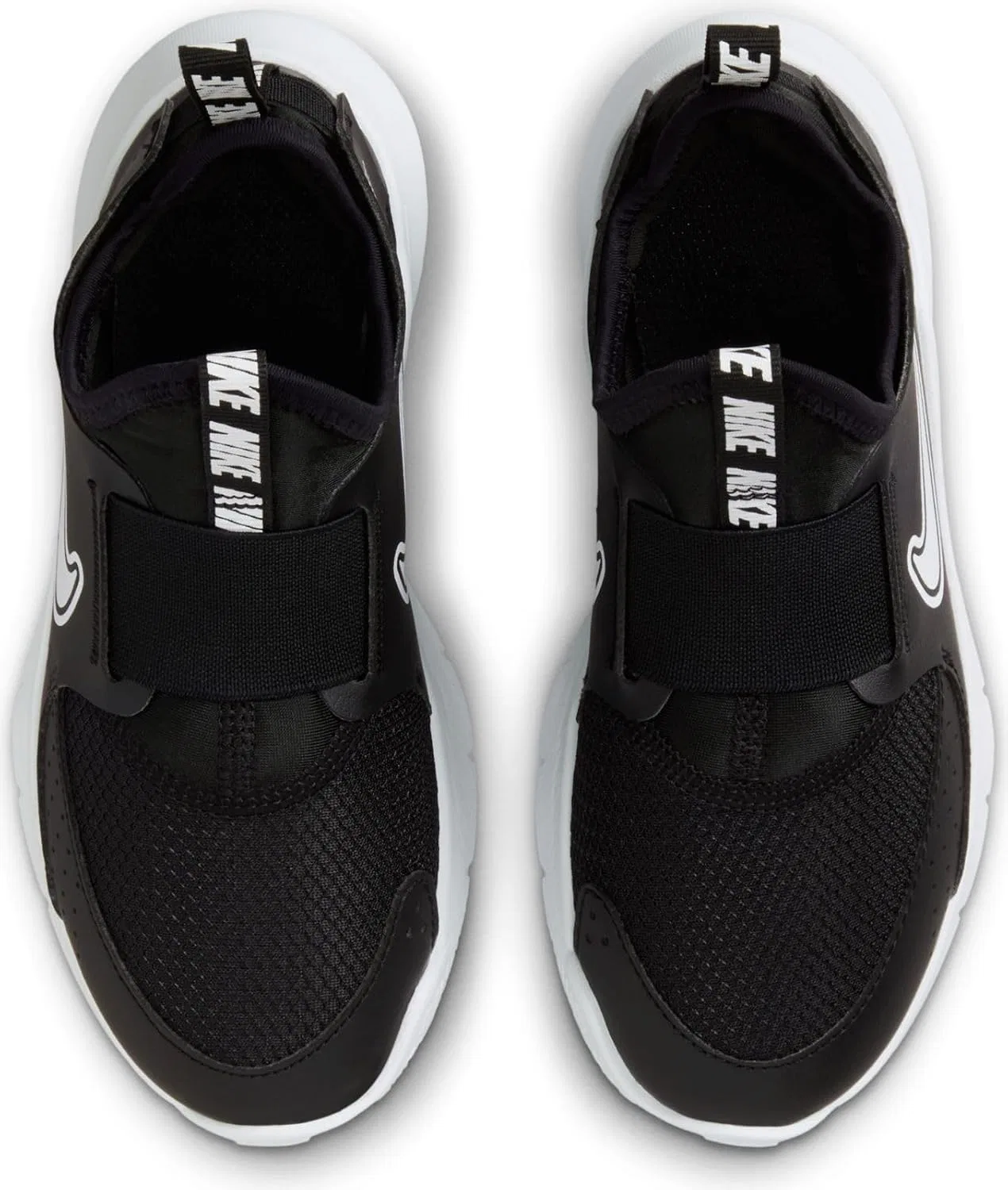 Детские кроссовки с шнуровкой Flex Runner 3 Nike, Black/White — фото 4