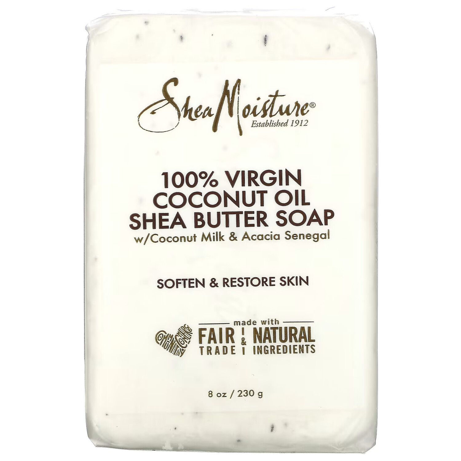 

SheaMoisture, мыло из 100% кокосового масла первого отжима и масла ши, 230 г (8 унций)