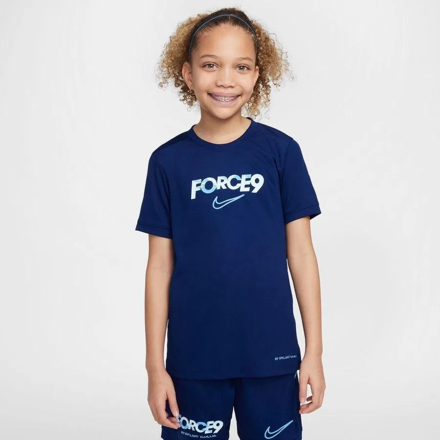 Детская футболка Nike Dri-FIT Academy 25 Top SS с коротким рукавом, Erling Haaland, Темно-синий — фото 2