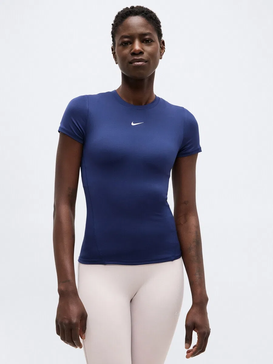 Спортивная футболка NIKE Performance Shirt 'ONE' темно-синего цвета — фото 2