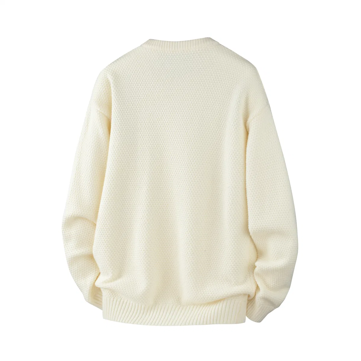 Детский свитер с круглым вырезом Unisex Crew Neck Moderate PAL ONGACO, White — фото 3