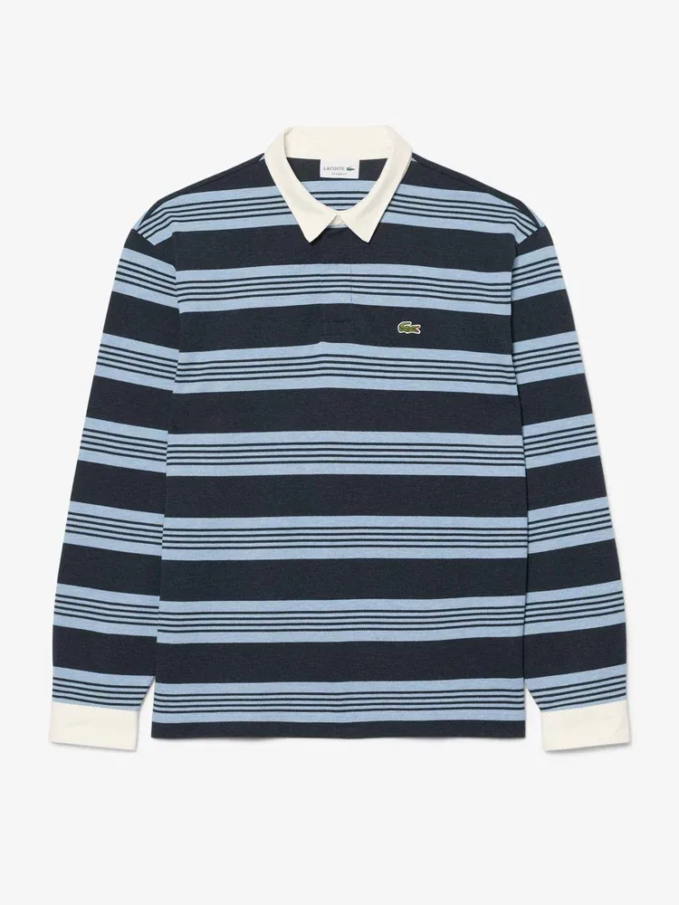 Футболка с длинным рукавом Rugby Polo LACOSTE, Blue — фото 2