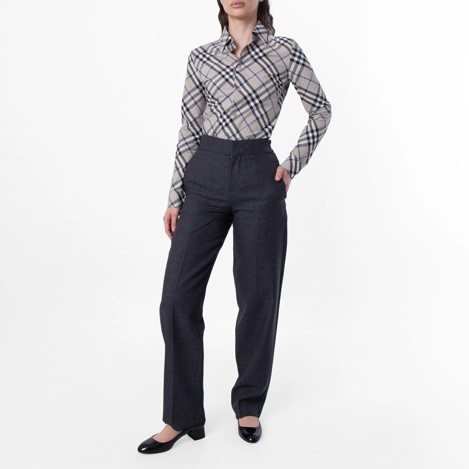 Брюки женские шерстяные Tailored Trousers Burberry, Brisk — фото 4