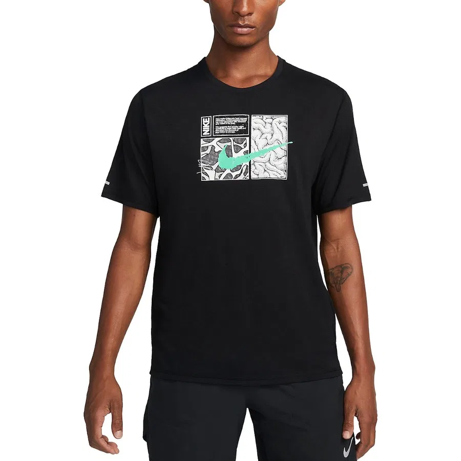 Спортивная футболка с коротким рукавом Dri-FIT Miler D.Y.E. Nike, Черный