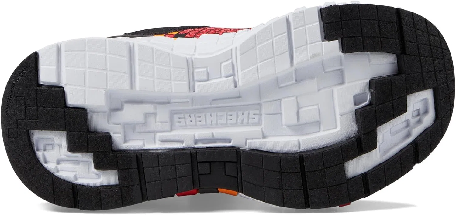 Детские кроссовки для девочек Mega-Craft 3.0 Skechers, Black/Red — фото 4
