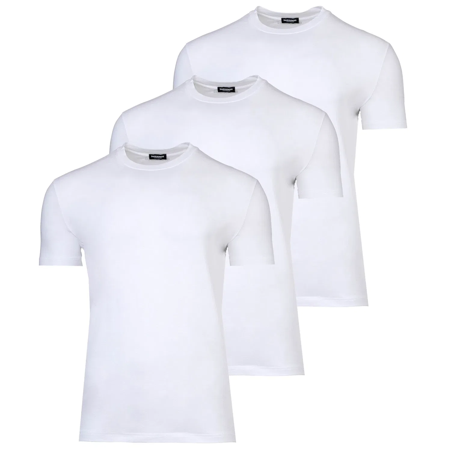 Мужская футболка с коротким рукавом 3er Pack Dsquared², White