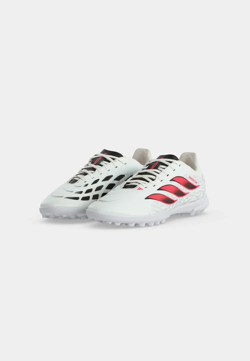 Детские футбольные бутсы Predator Club Turf унисекс - для искусственных газонов Adidas Performance, Footwear White/Solar Turbo/Core Black — фото 3