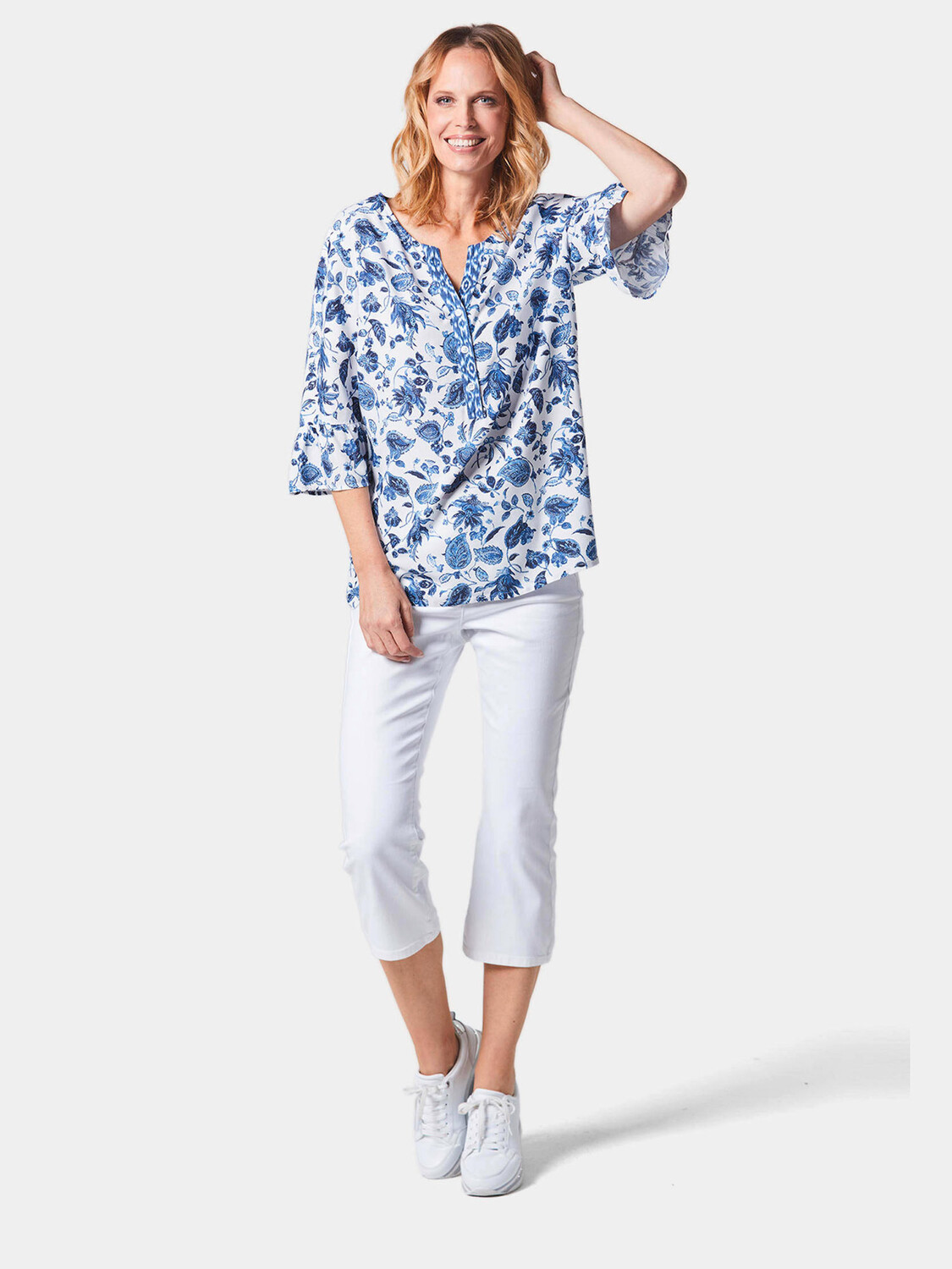 

Туника GOLDNER Druckbluse, белый
