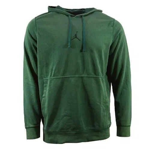 Мужское тренировочное худи с капюшоном Air Jordan Dri-FIT Air Fleece Nike, Цвет: Зеленый