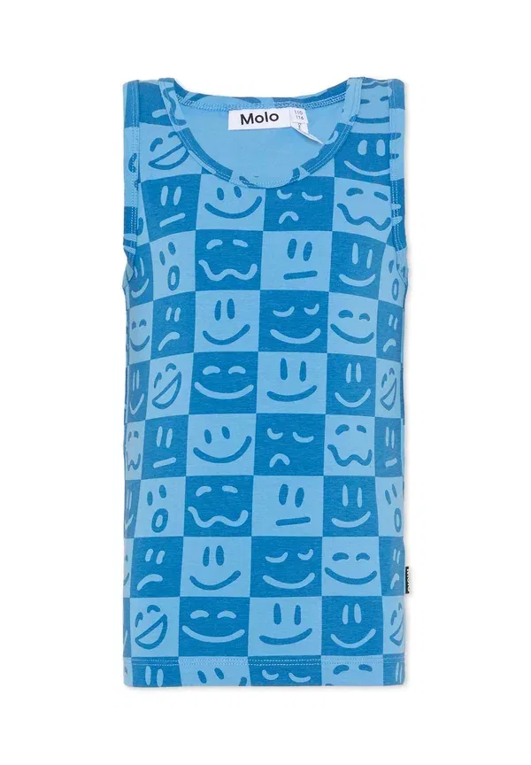 Комплект из 2 футболок без рукавов Smiley Molo Light blue, светло-голубой — фото 2