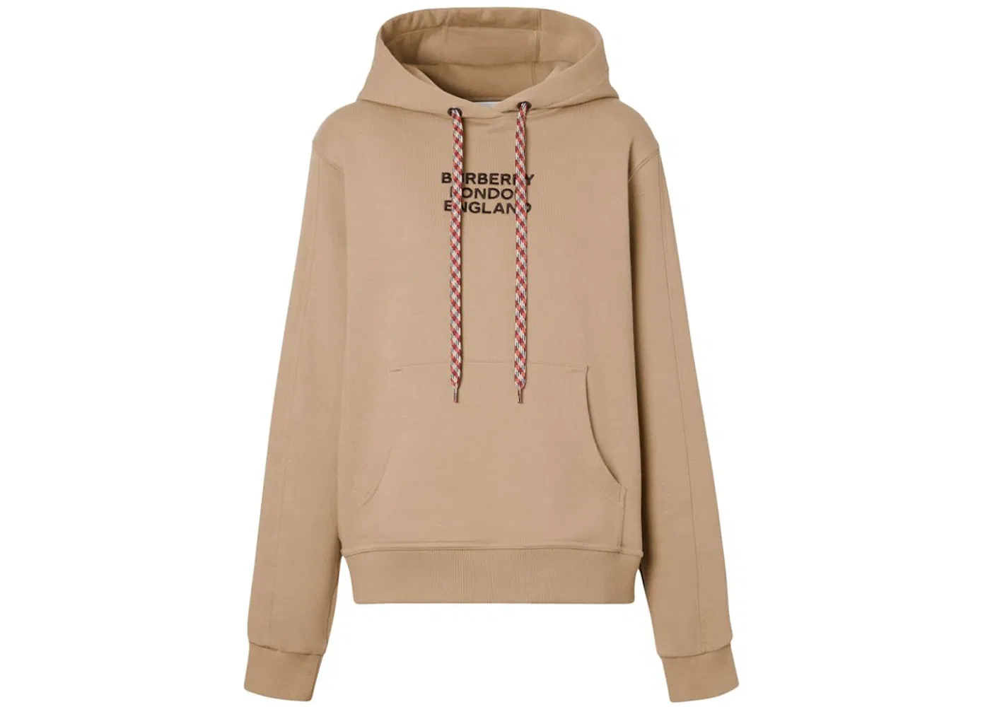 Женский худи оверсайз с вышитым логотипом Burberry, Beige