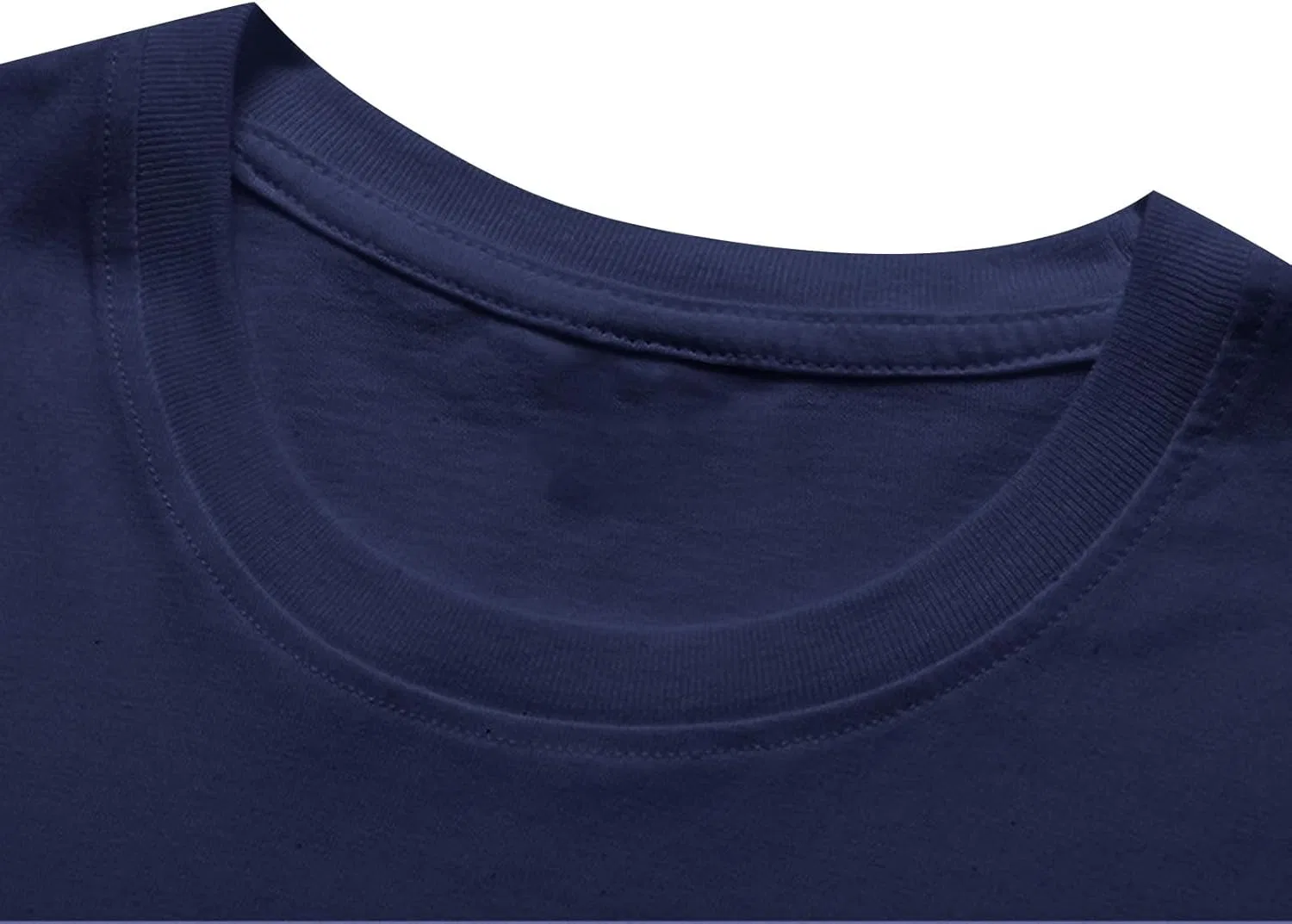Мужская длинная футболка с круглым вырезом Cotton, Navy — фото 2