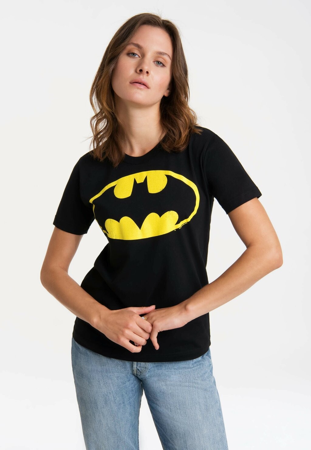 

Футболка с принтом DC COMICS BATMAN LOGO LOGOSHIRT, черный