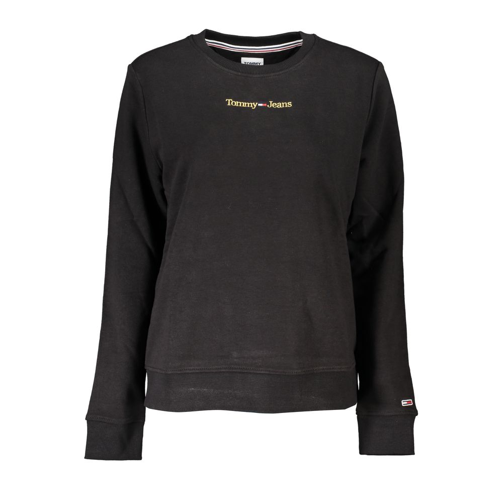 

Черный хлопковый женский свитер Tommy Hilfiger