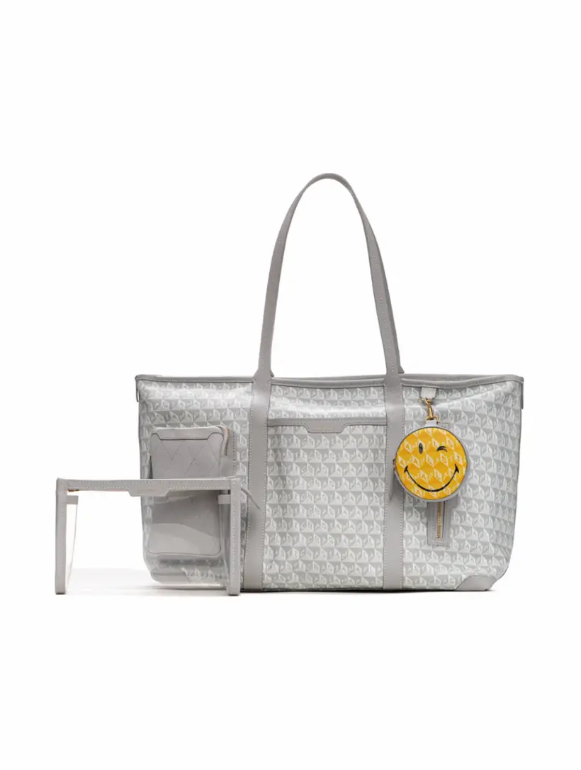 

Сумка-тоут I am Plastic Anya Hindmarch, серый