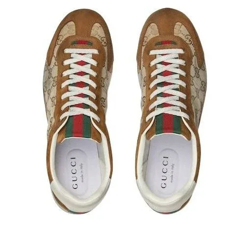 Кроссовки Gucci Shift 'Беже-коричневый' — фото 3