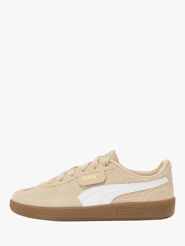Тренеры Palermo из замши на шнуровке PUMA, Sand/White — фото 4