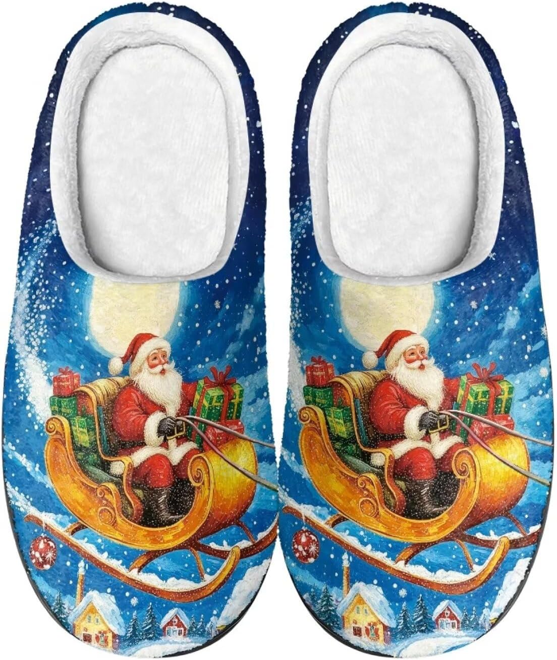 

Тапочки Showudesigns для женщин и мужчин, удобная обувь, теплые, Funny Christmas