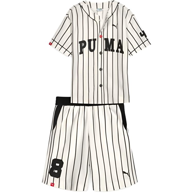 

PUMA Повседневный спортивный комплект шорты SS25 2 Piece Set White/Black Kids'