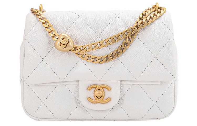 

CHANEL Сумка через плечо из тисненой кожи с зернистой текстурой