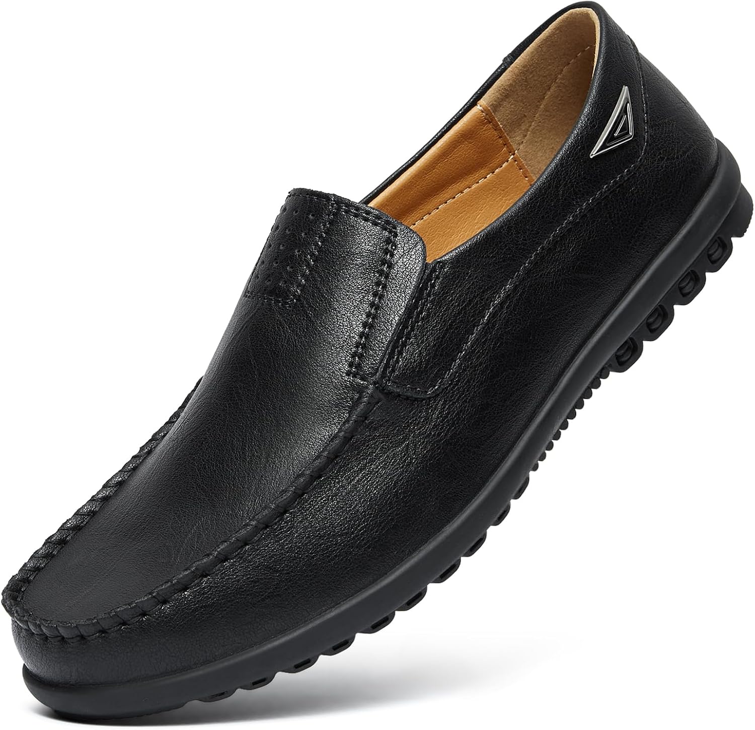 

Мужские повседневные кожаные модные слипоны Go Tour, черный