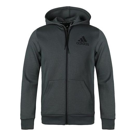 

Куртка knit hooded jacket green Adidas, зеленый