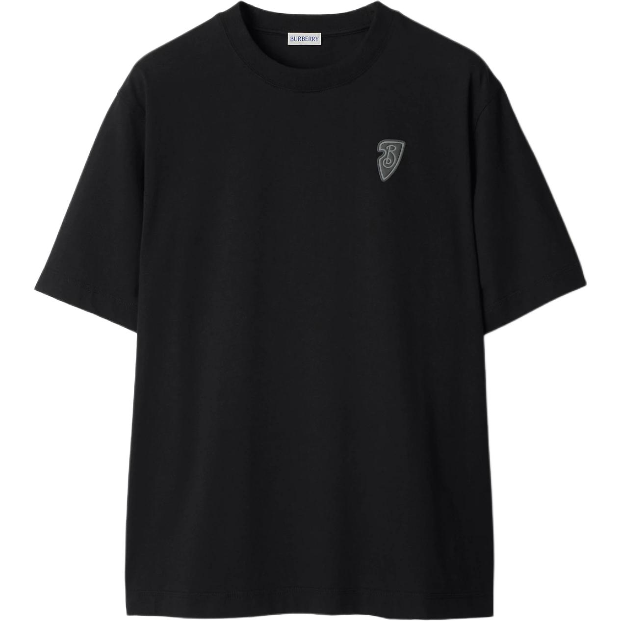 

Хлопковая футболка Ekd Burberry, черный