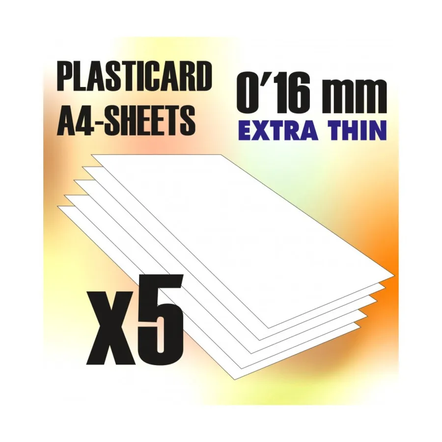

Обычные листы А4 из АБС-пластика – 0,16 мм, Sculpting & Terrain Supplies - Textured/Plastic Sheets