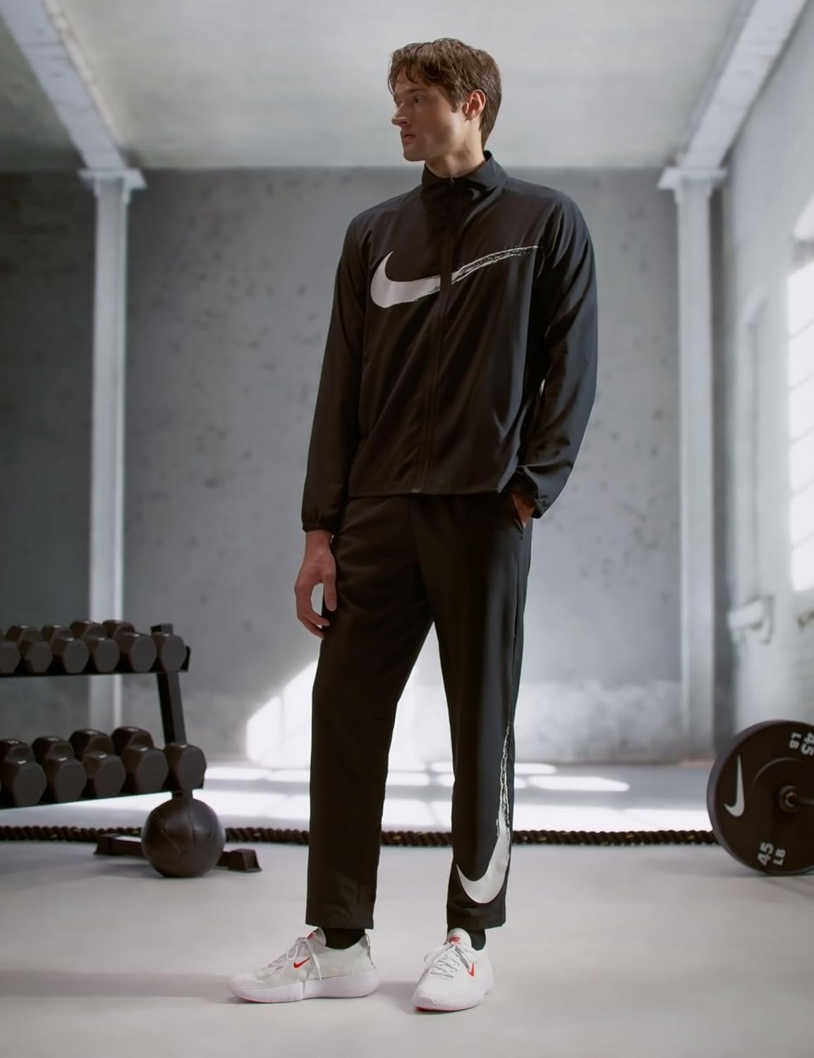 Мужские тренировочные/спортивные кроссовки Nike Free 2025, белый/красный — фото 3