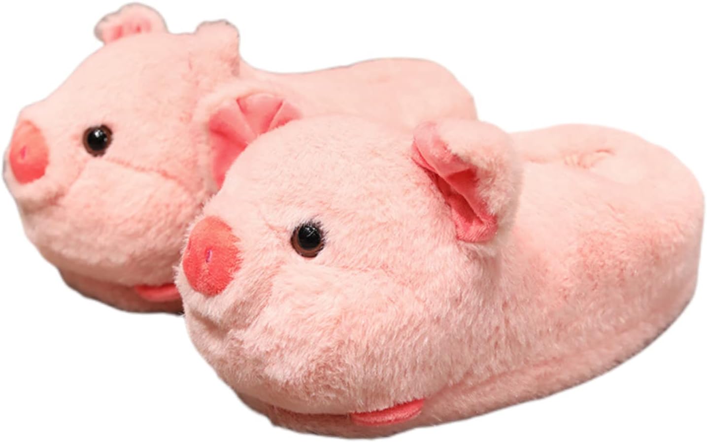 

Женские и мужские домашние тапочки Zuwxeu с милыми животными (свиньей, собакой, оленем), теплые тапочки с мемори-пенной стелькой из хлопка, для дома, внутри и снаружи, Pig