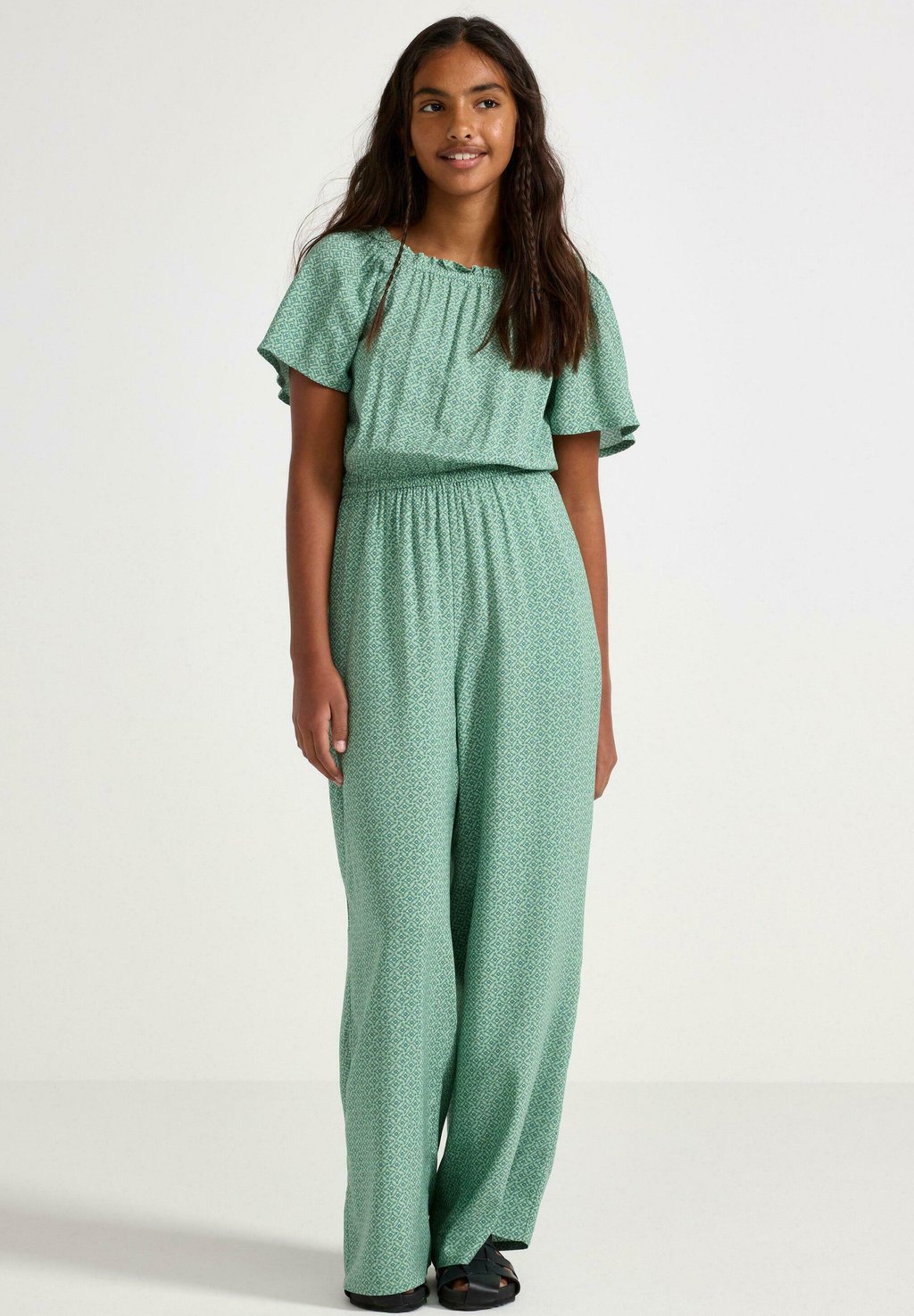 

Комбинезон SHORT-SLEEVED Lindex, темно-зеленый