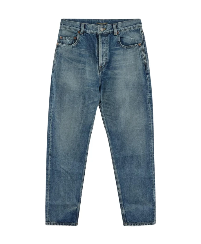 

Джинсы из хлопкового денима Saint Laurent, синий